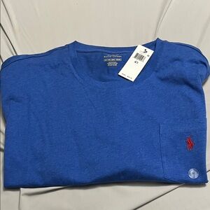 Ralph Lauren Royal Blue Tee with Red Emblem